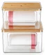 Hudgan 2 Pack Large Trash Bag Dispenser, 2 in 1 Garbage Bag and Dishwasher Pods