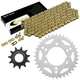 Drive Chain & Sprockets Kit for Polaris Trail Blazer 250 2001 2002 2003 Yellow