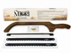 MIORI Bread Knife Teak Wood Handle Serrated Cutter w/ 2 Extra Blades 16&rdquo; New