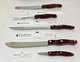 Vintage CUTCO Knife Set 1720 1722 1723 1727 1756 Orange Brown Swirl