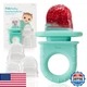 Frida Baby Push Pop Silicone Feeder 3-Count Teal | Fresh & Frozen Food, BPA Free
