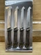 Calphalon ~ Set of 4 Steak Knives ~ Full Forged German Steel Steak Knife Black