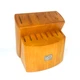 Chicago Cutlery Fusion Chestnut Stained Wooden Knife Block 15 Slot VGC