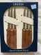 NIB Oneida Lavista Wood Handle Serrated Steak Knives Stainless Steel Blade 6 pcs