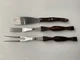 Cutco Turning Forks 1727 & 1726 And 1768 Spatula Spreader Brown Swirl