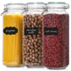 VITEVER 92oz Glass Jars w/ Airtight Lid - Large Food Storage, Spaghetti, Pasta