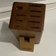 WOLF Gourmet angled Hardwood Knife Storage Block 10 Slot Cutlery WGCU100S