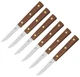 6 PACK Chicago Cutlery Paring Kitchen Knife 3" HC Steel Full Blade Walnut Handle