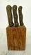 Chicago Cutlery 103S Steak Knife Set Wood Handle Knives with Block 5*