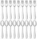 24-piece Forks and Spoons Silverware Set, Amafox Food Grade Stainless Silver 
