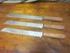 Lot of 3 Vintage Lamson 6-S-49 Stainless Steel Serrated Bread Knife USA