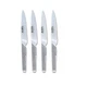 Global GSF-4023-4 Piece Steak Knife Set, 4, Silver