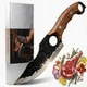KLEVIMKO 6-Inch Forged High Carbon Steel Kitchen Chef Knife for Meat & Vegetable