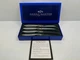 Set of 4 Reed & Barton Rosebud Stainless Steel Steak Knives Knife(Golden Jubliee