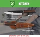 Condor Parrillero Gaucho Kitchen Knife 8.25&Prime; 440C Steel Blade Walnut Handle