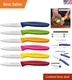 Paring Knife Fruit Knife Set 6 Pieces, Ultra Sharp Stainless Steel Vegetable ...