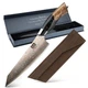 SHAN ZU Damascus Chef Knife 8 inch Japanese Kitchen Knives with Magnetic Sheath