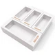 DALSHABET Bamboo Food Storage Bag Organizer for Kitchen Drawer - 4 Separate Unit