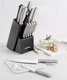 Farberware&reg; Stamped Stainless Steel 15-pc. Knife Block Set