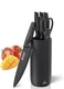 Brewin Kitchen Knife Set - 8pc Chef Utility Paring Block Dishwasher Safe