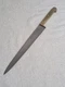 Vintage 10" Blade HOFFRITZ  Stainless slicing Knife Brass Handle ITALY 7542/10