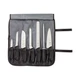 Mercer Culinary Millennia 8-Piece Knife Roll Set, Black Handles