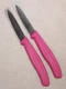 Victorinox Swiss Army 6.7606.L115 Table Paring Knife Lot of 2 PINK