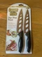 NEW TEKNO Copper Knife Stainless Steel 2 Pack Never Needs Sharpening - TEK 810