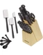 Farberware 22-Piece Never Needs Sharpening Triple Rivet Cutlery Knife Block Set
