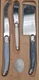 Jean Dubost Laguiole 3-Piece Cheese Knife Set  - Rust-Resistant