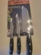 Santa Fe Professional Grade 3 Piece Knife Set, Forged, Full Tang, German Steel