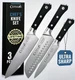 Cutluxe Chef Knife Set, 3 PCS Professional Chef's Knife 8&rdquo;, 7&rdquo;, 5.5&rdquo; Full Tang
