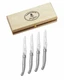 Jean Dubost Laguiole Steak Knives, Set of 4, Stainless Steel MSRP $100 - New
