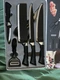 KUNZHISHENG  6-Piece Knife Set Non-Stick Chef Cleaver Scissor Peeler