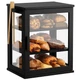 WOWLIVE Black Bread Box for Kitchen Countertop, Large 3 Layers Bread Storage Con