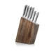 Schmidt Bros Cutlery 7pc Knife Block Set Silver/Gray Wash