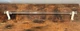 Clear Glass 17 1/2" Kitchen Bathroom Towel Rod w/ Original Brackets Vintage