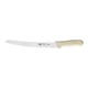Winco KWP-91 St&auml;l 9" Stamped Bread Knife w/ White Polypropylene Handle