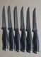 Lot Of 6 Calphalon Contemporary Steak Knife Semi-Serrated- German Steel