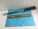 Vintage Quikut Quikkle carving Knife Double Sided Stainless Steel With Sleeve