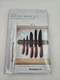 Le Regalo 5 Piece Kitchen Knife Set Magnetic Holder Chef Bread Santoku Paring