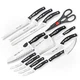 Miracle Blade World Class Professional Series 13 Piece Chef's 8 inch, Black 