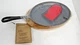 Old Mountain Pre-seasoned Cast Iron Fajita Pan w/ Wooden Tray Chipped Wood  New
