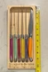 Jean Dubost Laguiole 6-Piece Steak Knife Set - Multi Colored Steak Knives