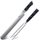 BBQ Carving Knife Set Brisket Slicing Japanese High Carbon Steel FINTISO Fork