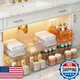 Masirs 2-Tier Clear Pull-Out Drawer Organizer - Sleek, Compact & Sturdy Makeup a