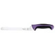 Mercer Culinary Millennia 8 Inch Offset Bread Knife Wavy Edge Purple Handle