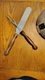 Vintage No. 28 CUTCO Icing Spatula Brown Wood Handle + No.26 Carving Fork, USA