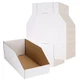 EXYGLO 35-Pack Corrugated Storage Bins 12x6x4.5" Pantry Office Organizer Boxes