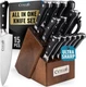 Cutluxe 15-Piece Knife Set &ndash; High Carbon German Steel Blades, Full Tang De